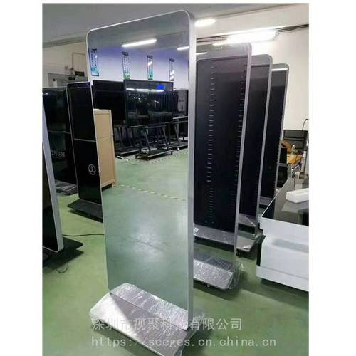 视聚工厂定制4243英寸镜面广告机镜面透视媒体播放显示器